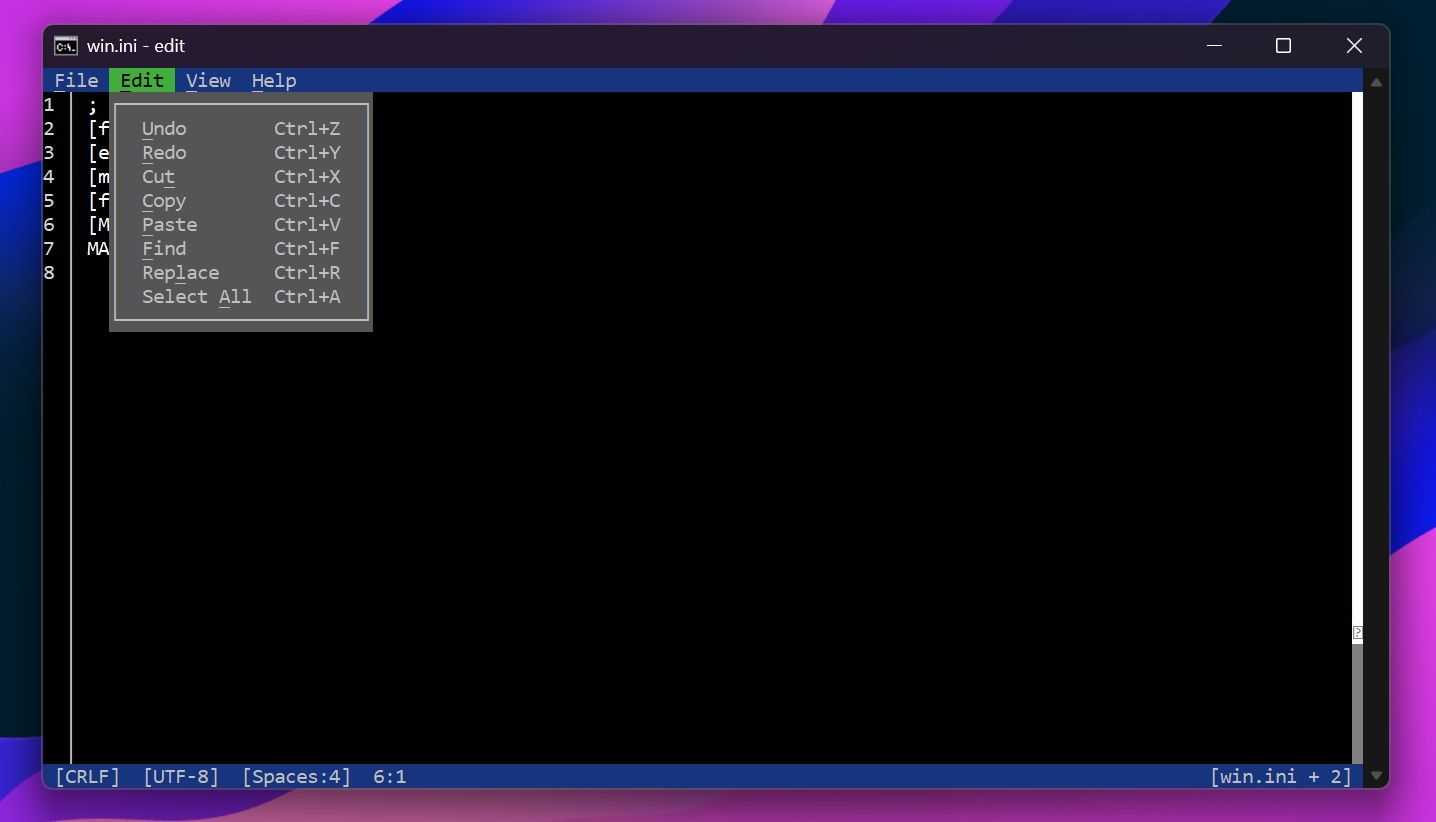 Edit 将成 Win11 默认命令行文本编辑器，不会取代记事本，仅 230 KB