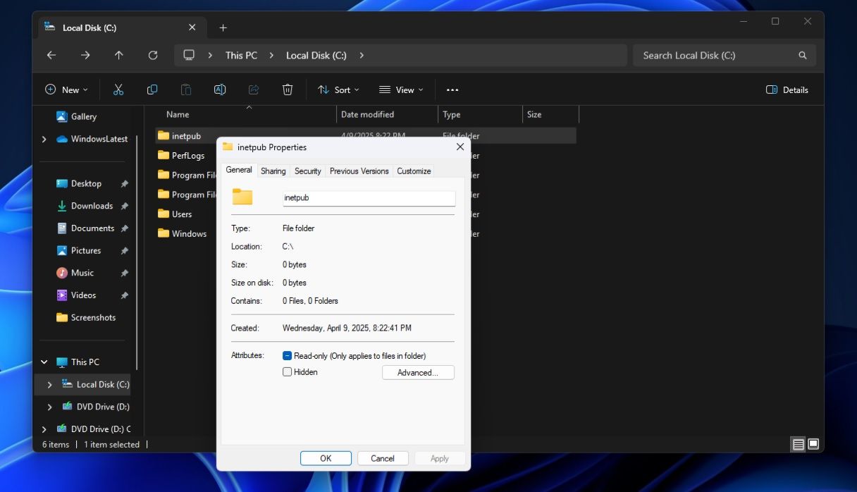 微软发布Win10 / Win11新脚本！帮助用户无需开启IIS即可重建文件夹