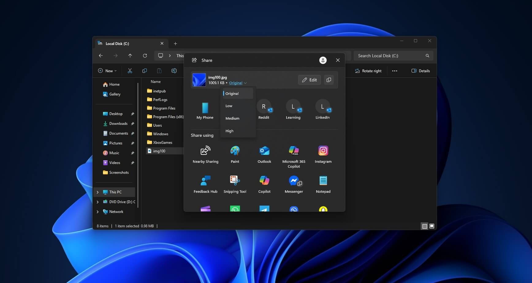 Win11 将整合压缩图像功能：不降分辨率，1MB 原图最低至 148KB