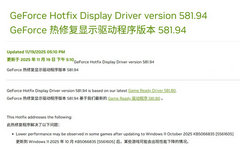 NVIDIA 发布 581.94 显卡驱动！解决 Win11 游戏性能下降问题